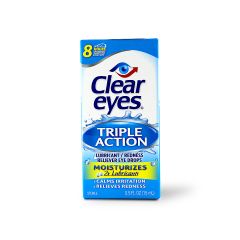 Clear Eyes Triple Action Eye Drops 15 Ml