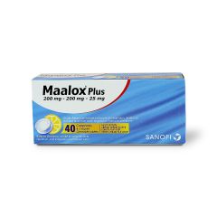 Maalox Plus Chewable Tab 40 S