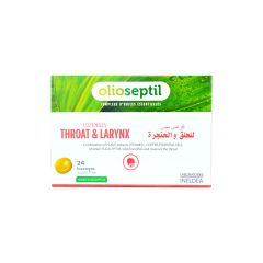 Olioseptil Throat & Larynx - Honey Eucalyptus Lozenges 24 S