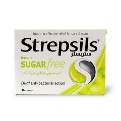 Strepsils Lemon Sugar Free Lozenges 16 S