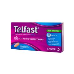 Telfast 180 Mg Tab 15 S