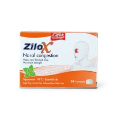 Zilox Nasal Congestion Lozenges 24 S