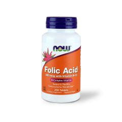 Now Folic Acid 800 Mcg Tab 250 S