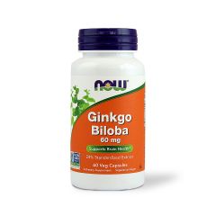 Now Ginkgo Biloba 60 Mg Vcaps 60 S