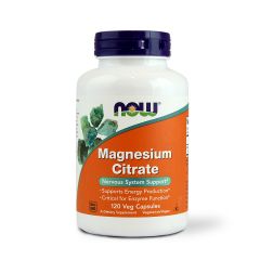 Now Magnesium Citrate 400 Mg Caps 120 S
