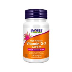 Now Vitamin D3 2000 Iu Softgels 120 S