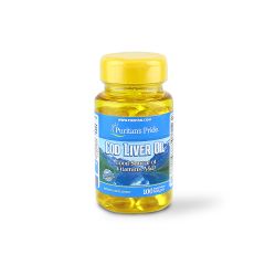 Puritans Pride Cod Liver Oil Softgels 100 S