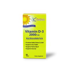 Sunshine Super Vitamin D3 2000 Iu Tabs 60 S