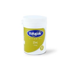 VALUPAK ZINC 10 MG TABS 60 S