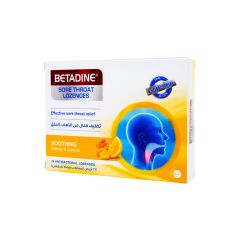 Betadine Sore Throat Soothing Honey And Lemon Lozenges 24 S