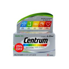 Centrum Silver With Lutein Tab 30 S @ 25% Off