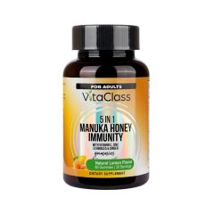 Vitaclass 5 In 1 Manuka Honey Immunity Adults Natural Lemon Gummies 60 S