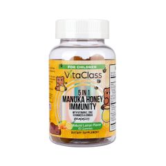 Vitaclass 5 In 1 Manuka Honey Immunity Children Natural Lemon Gummies 60 S