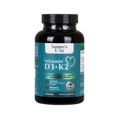 Natures Love Vitamin D3 + K2 Softgels 60 S