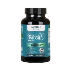 Natures Love Omega-3 Fish Oil 2000 Mg Softgels 100 S