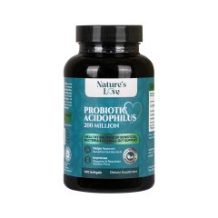 Natures Love Probiotic Acidophilus 200 Million Softgels 100 S