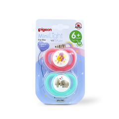 Pigeon Silicone Pacifier Minilight Twin 6+ 78263