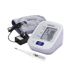 Omron B. P. Monitor M2 Basic + Adapter + Thermometer