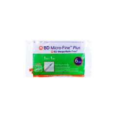 Bd Micro-Fine Plus Insulin Syringe 1 Ml 31 G 10 S