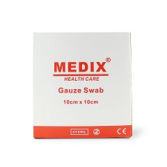 Medix Gauze Swabs Sterile 10 Cm X 10 Cm 8 Ply 50 S