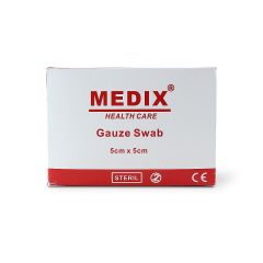 Medix Gauze Swabs Sterile 5 Cm X 5 Cm 8 Ply 50 S