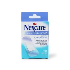 Nexcare Plaster Clear Waterproof One Size 20 S