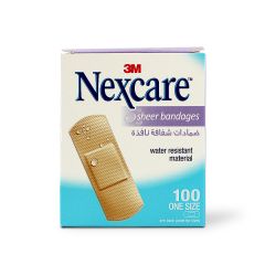 Nexcare Plaster Sheer One Size 100 S 656-100