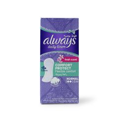 Always Daily Liners Comfort Protect Fresh Scent Normal 20 S - 12649