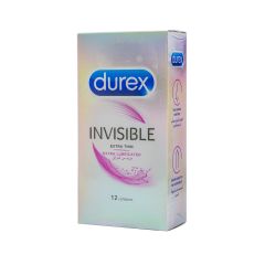 Durex Condom Invisible Extra Lubricated 12 S