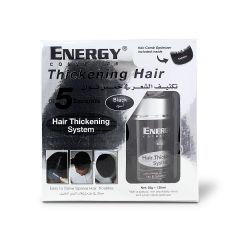 Energy In 5 Seconds Hair Thickening System Black