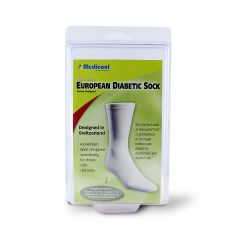 European Diabetic Socks Medium White