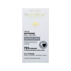 Beesline Whitening Deo Roll-On Super Dry Fragrance Free 50 Ml