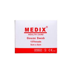 Medix Gauze Swabs Sterile 5 Cm X 5 Cm 12 Ply 50 S