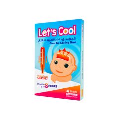 Lets Cool Fever Gel Cooling Sheet Child 4 S