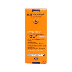 Isispharma Uveblock Tinted Dry Touch Ultra Fluid Light Spf 50+ 40 Ml