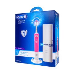 Braun Oral B Vitality 200 Pink + Travel Case D100.414.1X