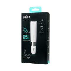 Braun Hello Body Mini Trimmer Wet And Dry Bs1000 + Comb