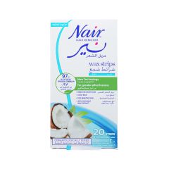 Nair Hair Remover Body Wax Strips Coconut Milk 20 S