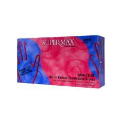 Super Max Nitrile Gloves Powder Free Cobalt Blue L 100 S