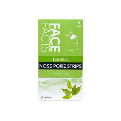 Face Facts Tea Tree Nose Pore Strips 6 S