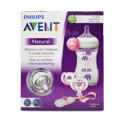 Avent Bottle Natural Purple Set 260 Ml Scd628 / 01