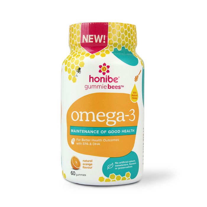 Al Ain Pharmacy Online UAE | Honibe Kids Omega-3 Honey Gummy 60 S | Buy ...