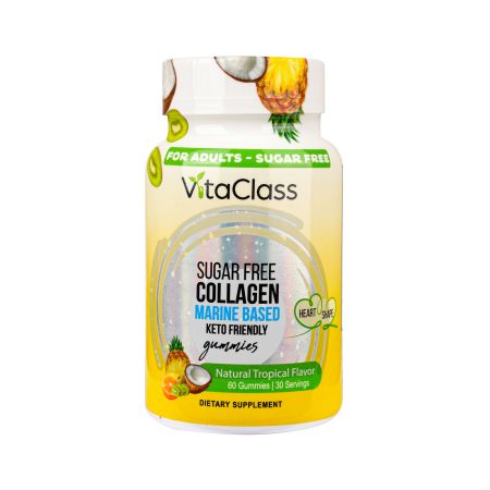 Vitaclass Sugar Free Collagen Adult Natural Tropical Gummies 60 S